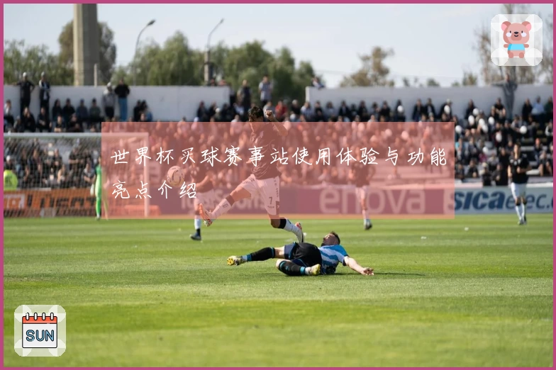 世界杯买球赛事站使用体验与功能亮点介绍